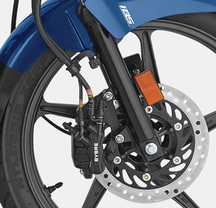 Integrated Braking System with 240 mm Front Disc brake